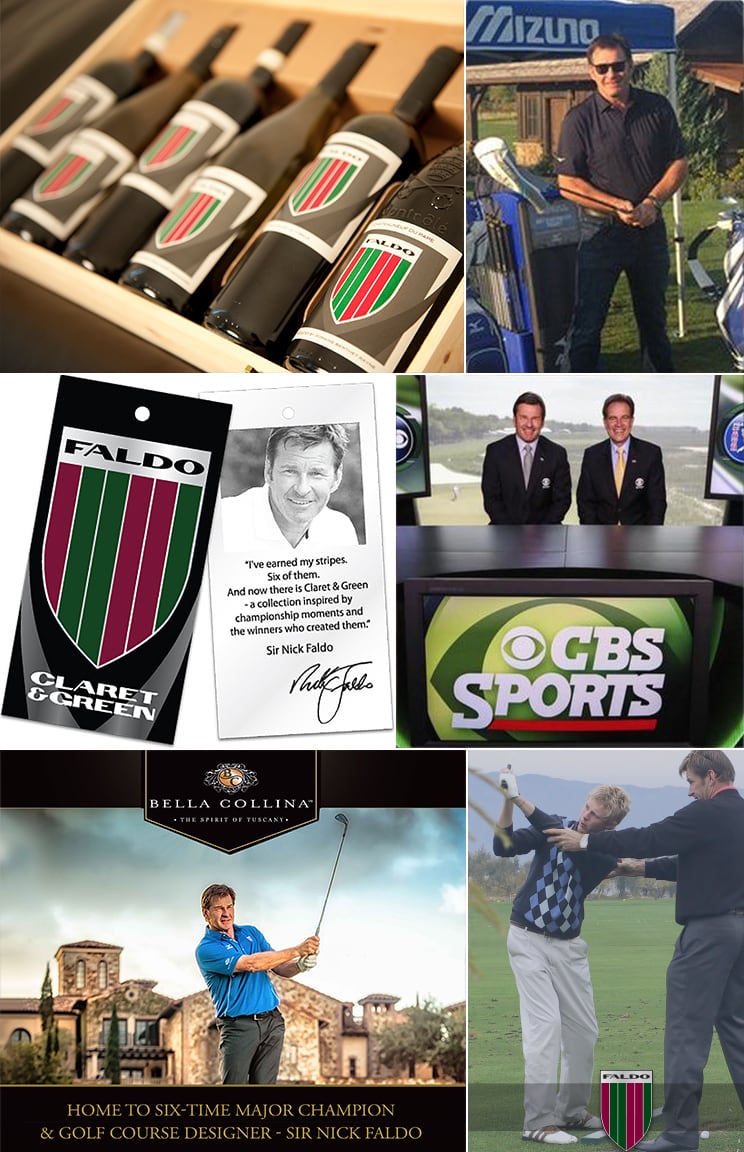 Sir Nick Faldo collage